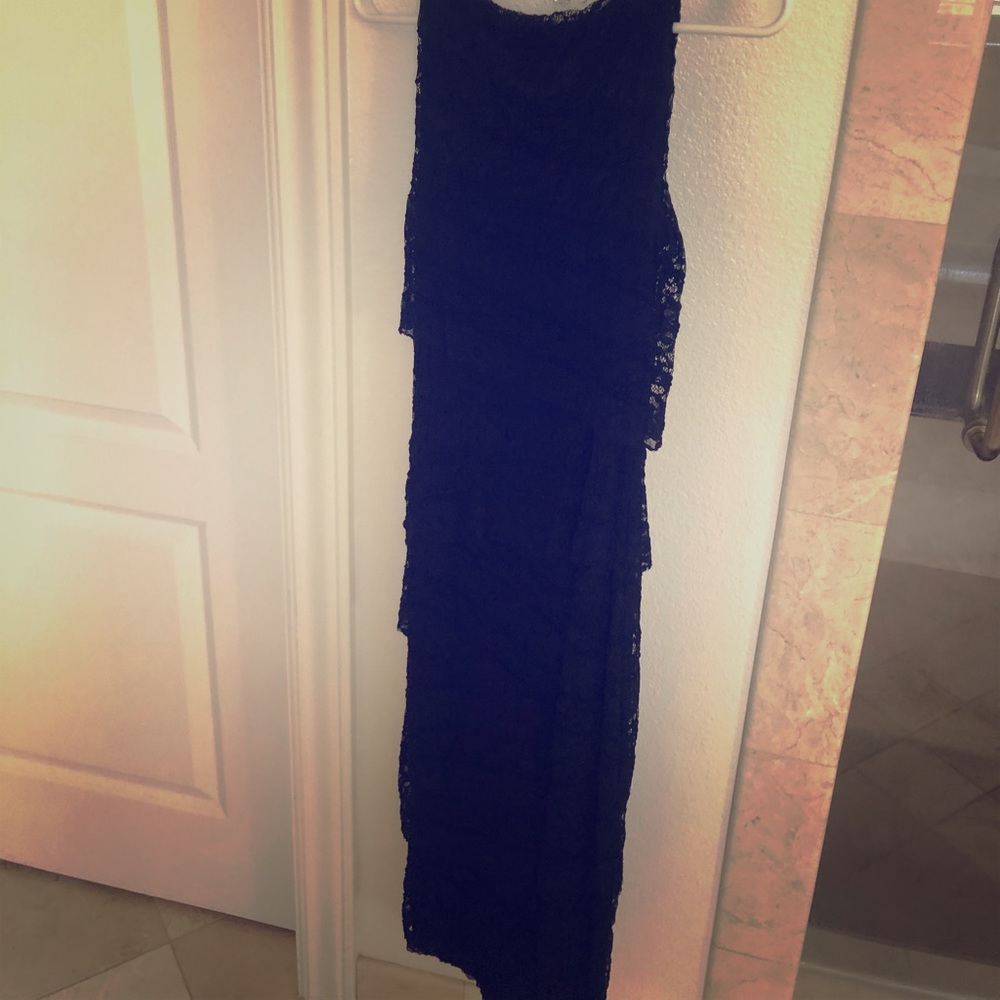 Black anthropologie dress